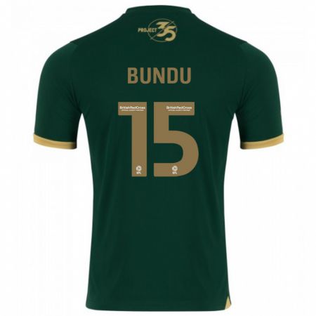 Kandiny Bambino Maglia Mustapha Bundu #15 Verde Kit Gara Home 2023/24 Maglietta