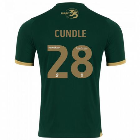 Kandiny Kinder Luke Cundle #28 Grün Heimtrikot Trikot 2023/24 T-Shirt Österreich