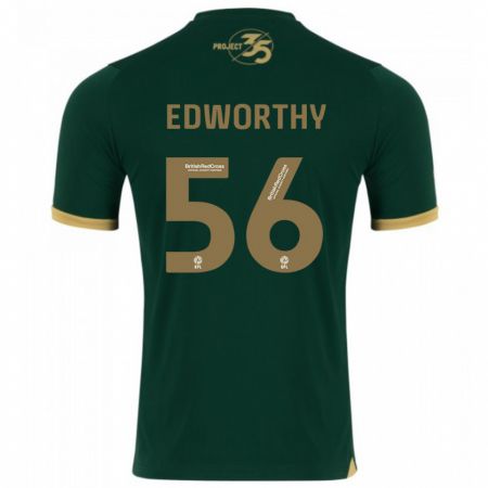 Kandiny Kinder Kieran Edworthy #56 Grün Heimtrikot Trikot 2023/24 T-Shirt Österreich