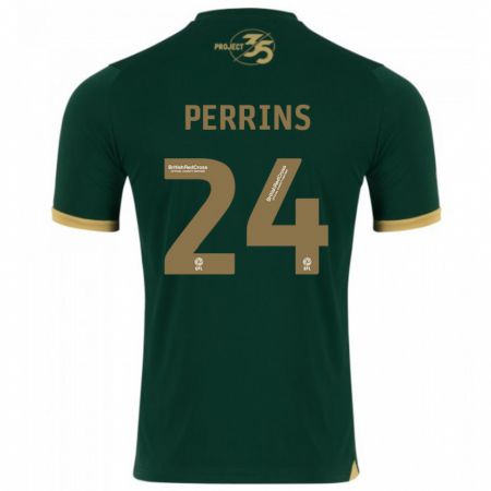 Kandiny Niño Camiseta Grace Perrins #24 Verde 1ª Equipación 2023/24 La Camisa México