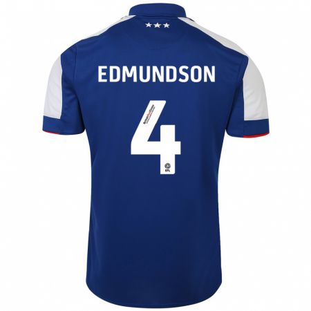 Kandiny Kinderen George Edmundson #4 Blauw Thuisshirt Thuistenue 2023/24 T-Shirt België