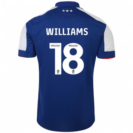 Kandiny Kinderen Brandon Williams #18 Blauw Thuisshirt Thuistenue 2023/24 T-Shirt België