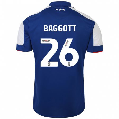 Kandiny Kinderen Elkan Baggott #26 Blauw Thuisshirt Thuistenue 2023/24 T-Shirt België