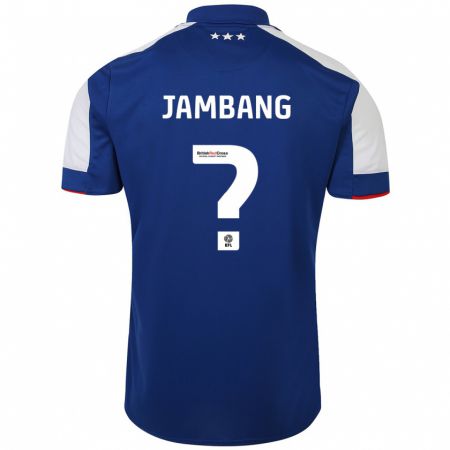 Kandiny Bambino Maglia Ayyuba Jambang #0 Blu Kit Gara Home 2023/24 Maglietta