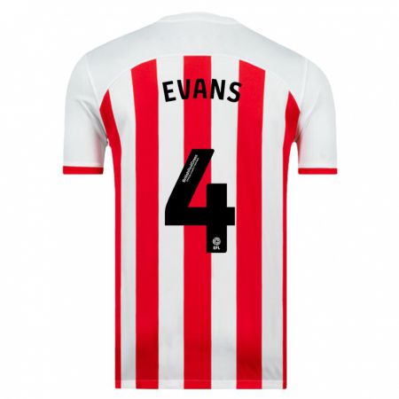 Kandiny Bambino Maglia Corry Evans #4 Bianco Kit Gara Home 2023/24 Maglietta