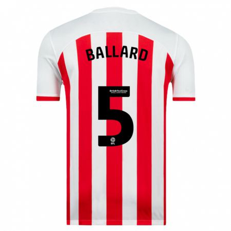 Kandiny Bambino Maglia Daniel Ballard #5 Bianco Kit Gara Home 2023/24 Maglietta