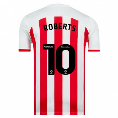 Kandiny Bambino Maglia Patrick Roberts #10 Bianco Kit Gara Home 2023/24 Maglietta