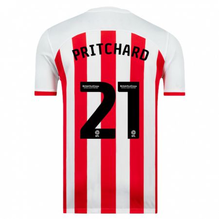 Kandiny Kinderen Alex Pritchard #21 Wit Thuisshirt Thuistenue 2023/24 T-Shirt België