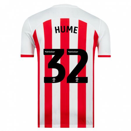 Kandiny Bambino Maglia Trai Hume #32 Bianco Kit Gara Home 2023/24 Maglietta