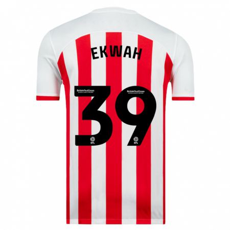 Kandiny Niño Camiseta Pierre Ekwah #39 Blanco 1ª Equipación 2023/24 La Camisa