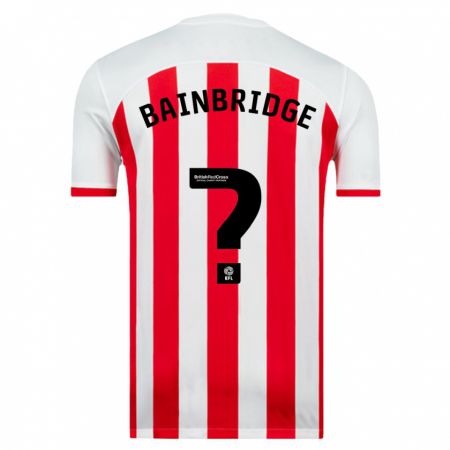 Kandiny Bambino Maglia Oliver Bainbridge #0 Bianco Kit Gara Home 2023/24 Maglietta