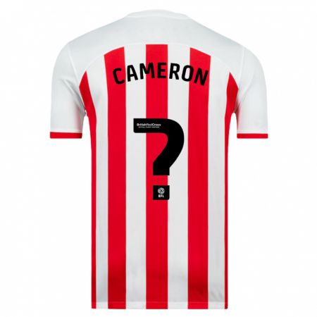 Kandiny Bambino Maglia Dan Cameron #0 Bianco Kit Gara Home 2023/24 Maglietta