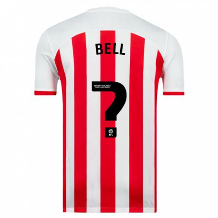 Kandiny Niño Camiseta Luke Bell #0 Blanco 1ª Equipación 2023/24 La Camisa