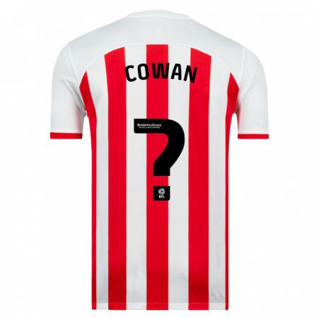 Kandiny Kinderen Joe Cowan #0 Wit Thuisshirt Thuistenue 2023/24 T-Shirt België