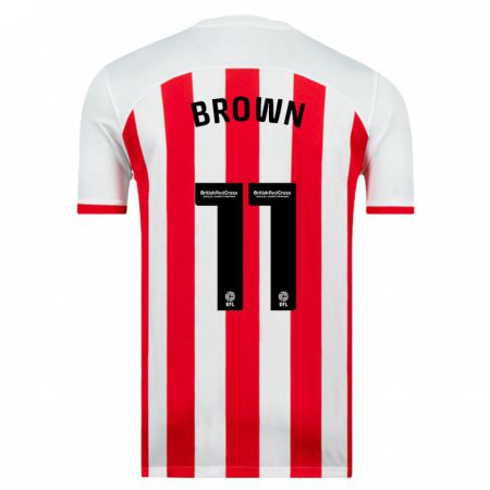 Kandiny Bambino Maglia Jessica Brown #11 Bianco Kit Gara Home 2023/24 Maglietta