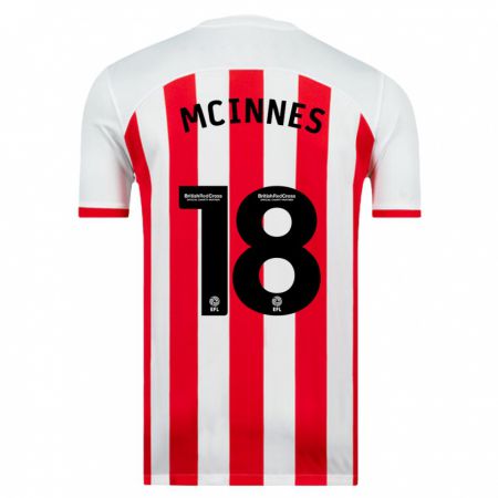 Kandiny Niño Camiseta Libby Mcinnes #18 Blanco 1ª Equipación 2023/24 La Camisa