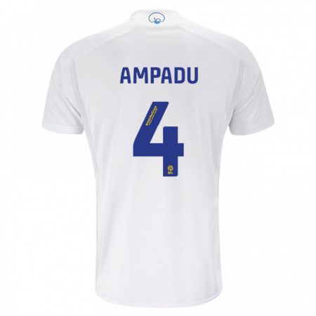 Kandiny Bambino Maglia Ethan Ampadu #4 Bianco Kit Gara Home 2023/24 Maglietta