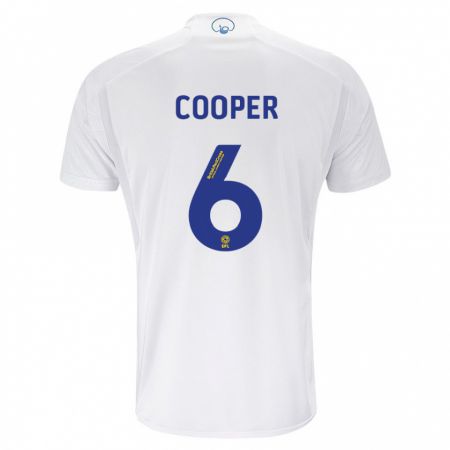 Kandiny Kinderen Liam Cooper #6 Wit Thuisshirt Thuistenue 2023/24 T-Shirt België