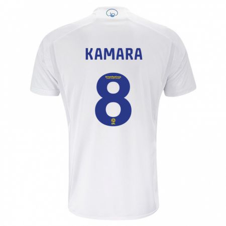 Kandiny Bambino Maglia Glen Kamara #8 Bianco Kit Gara Home 2023/24 Maglietta