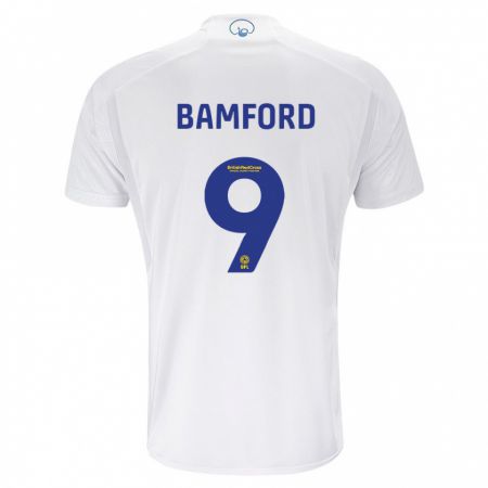 Kandiny Bambino Maglia Patrick Bamford #9 Bianco Kit Gara Home 2023/24 Maglietta