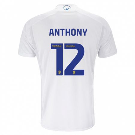 Kandiny Bambino Maglia Jaidon Anthony #12 Bianco Kit Gara Home 2023/24 Maglietta