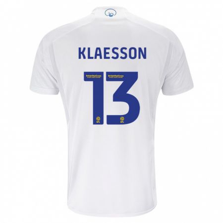 Kandiny Kinderen Kristoffer Klaesson #13 Wit Thuisshirt Thuistenue 2023/24 T-Shirt België