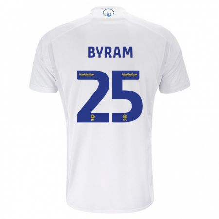 Kandiny Kinderen Sam Byram #25 Wit Thuisshirt Thuistenue 2023/24 T-Shirt België