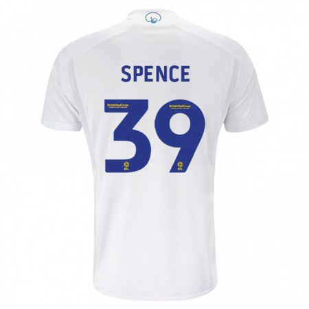 Kandiny Bambino Maglia Djed Spence #39 Bianco Kit Gara Home 2023/24 Maglietta