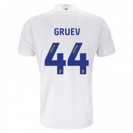 Kandiny Kinderen Ilia Gruev #44 Wit Thuisshirt Thuistenue 2023/24 T-Shirt België