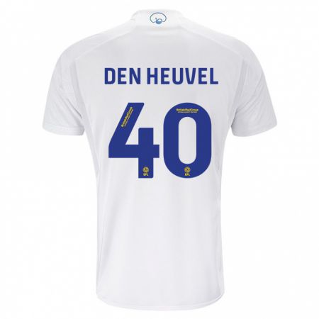 Kandiny Kinderen Dani Van Den Heuvel #40 Wit Thuisshirt Thuistenue 2023/24 T-Shirt België