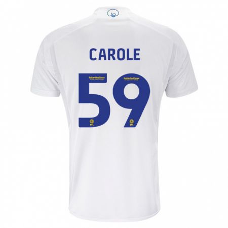 Kandiny Bambino Maglia Keenan Carole #59 Bianco Kit Gara Home 2023/24 Maglietta