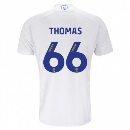 Kandiny Bambino Maglia Luca Thomas #66 Bianco Kit Gara Home 2023/24 Maglietta