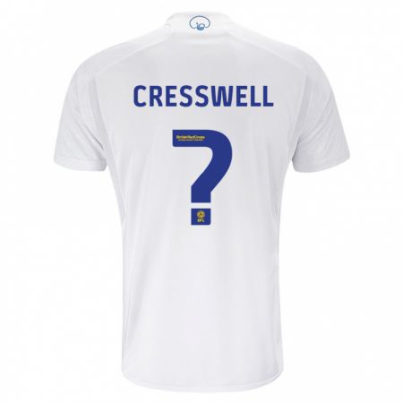 Kandiny Bambino Maglia Alfie Cresswell #0 Bianco Kit Gara Home 2023/24 Maglietta