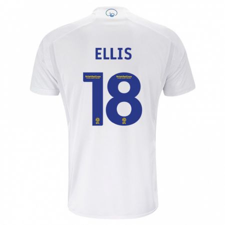 Kandiny Bambino Maglia Macy Ellis #18 Bianco Kit Gara Home 2023/24 Maglietta