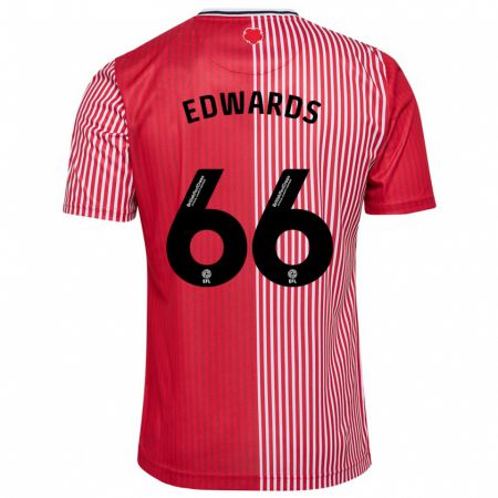 Kandiny Kinder Diamond Edwards #66 Rot Heimtrikot Trikot 2023/24 T-Shirt Österreich