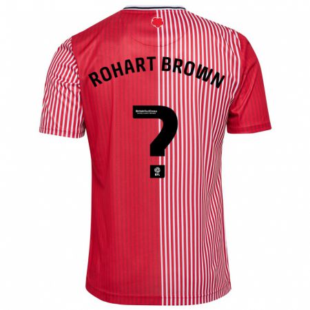 Kandiny Bambino Maglia Thierry Rohart-Brown #0 Rosso Kit Gara Home 2023/24 Maglietta