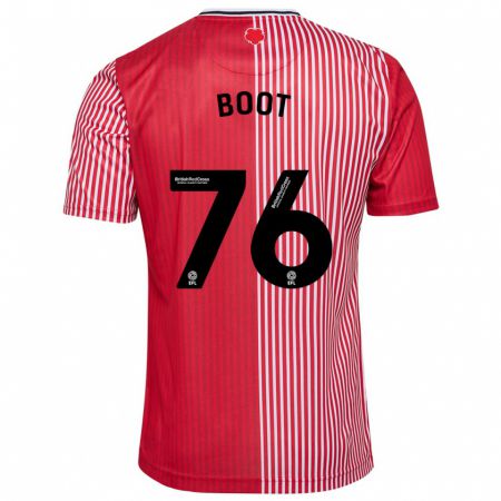 Kandiny Kinderen Nathanael Boot #76 Rood Thuisshirt Thuistenue 2023/24 T-Shirt België