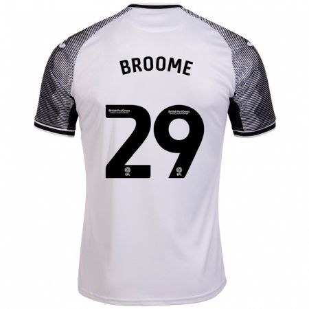 Kandiny Bambino Maglia Nathan Broome #29 Bianco Kit Gara Home 2023/24 Maglietta