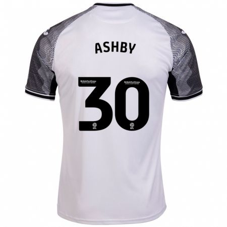 Kandiny Kinderen Harrison Ashby #30 Wit Thuisshirt Thuistenue 2023/24 T-Shirt België