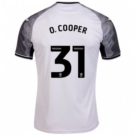 Kandiny Kinderen Oliver Cooper #31 Wit Thuisshirt Thuistenue 2023/24 T-Shirt België