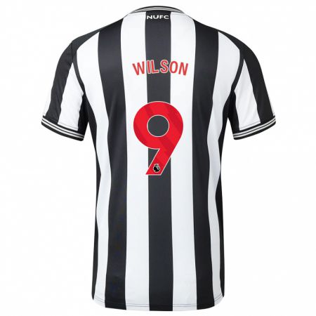 Kandiny Bambino Maglia Callum Wilson #9 Nero Bianco Kit Gara Home 2023/24 Maglietta