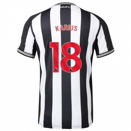 Kandiny Bambino Maglia Loris Karius #18 Nero Bianco Kit Gara Home 2023/24 Maglietta