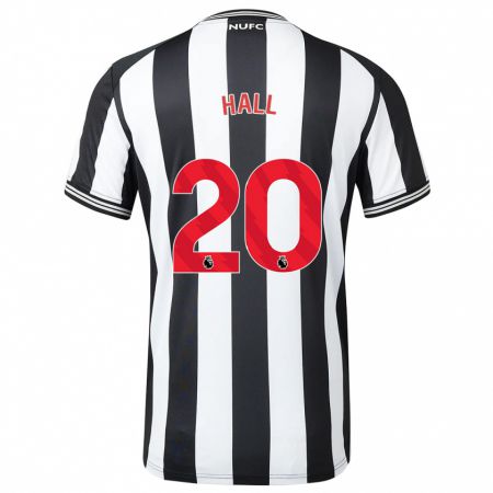 Kandiny Bambino Maglia Lewis Hall #20 Nero Bianco Kit Gara Home 2023/24 Maglietta