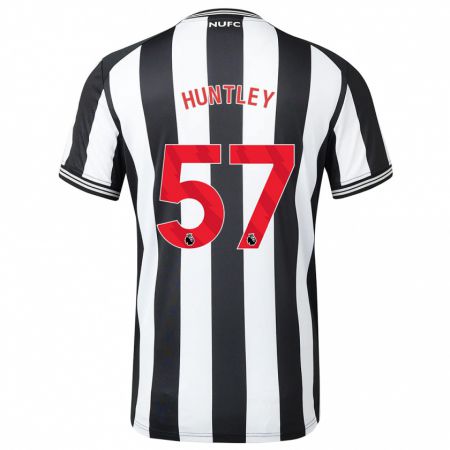 Kandiny Bambino Maglia James Huntley #57 Nero Bianco Kit Gara Home 2023/24 Maglietta