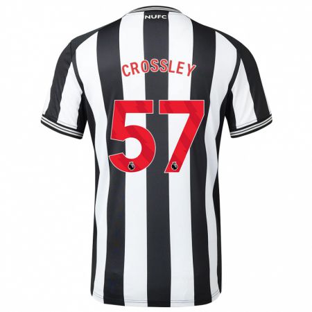 Kandiny Bambino Maglia Kyle Crossley #57 Nero Bianco Kit Gara Home 2023/24 Maglietta