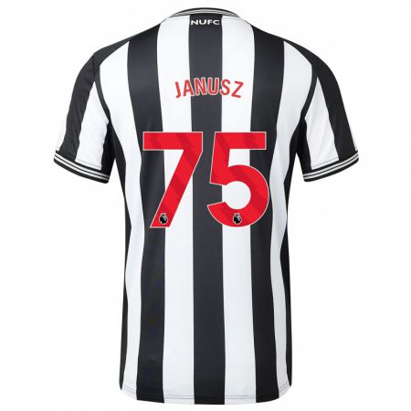 Kandiny Bambino Maglia Adrian Janusz #75 Nero Bianco Kit Gara Home 2023/24 Maglietta