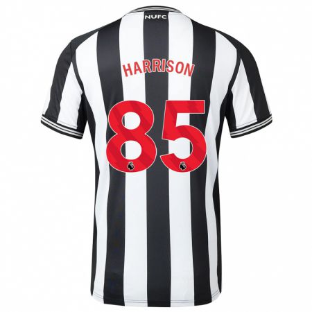 Kandiny Bambino Maglia Adam Harrison #85 Nero Bianco Kit Gara Home 2023/24 Maglietta