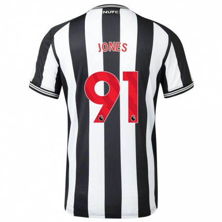 Kandiny Bambino Maglia Tyler Jones #91 Nero Bianco Kit Gara Home 2023/24 Maglietta