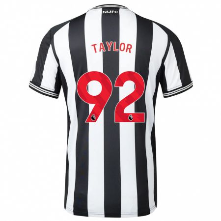 Kandiny Kinder Matthew Taylor #92 Schwarz-Weiss Heimtrikot Trikot 2023/24 T-Shirt Österreich