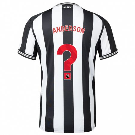 Kandiny Kinderen Will Anderson #0 Zwart Wit Thuisshirt Thuistenue 2023/24 T-Shirt België